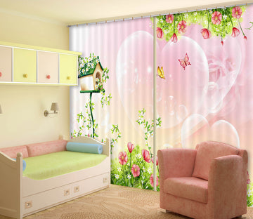 3D Caring Butterfly 802 Curtains Drapes