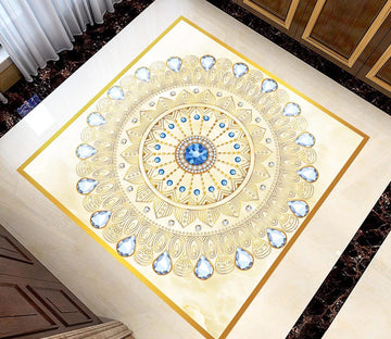 3D Water Drop Diamond WG527 Floor Mural Wallpaper AJ Wallpaper 2 