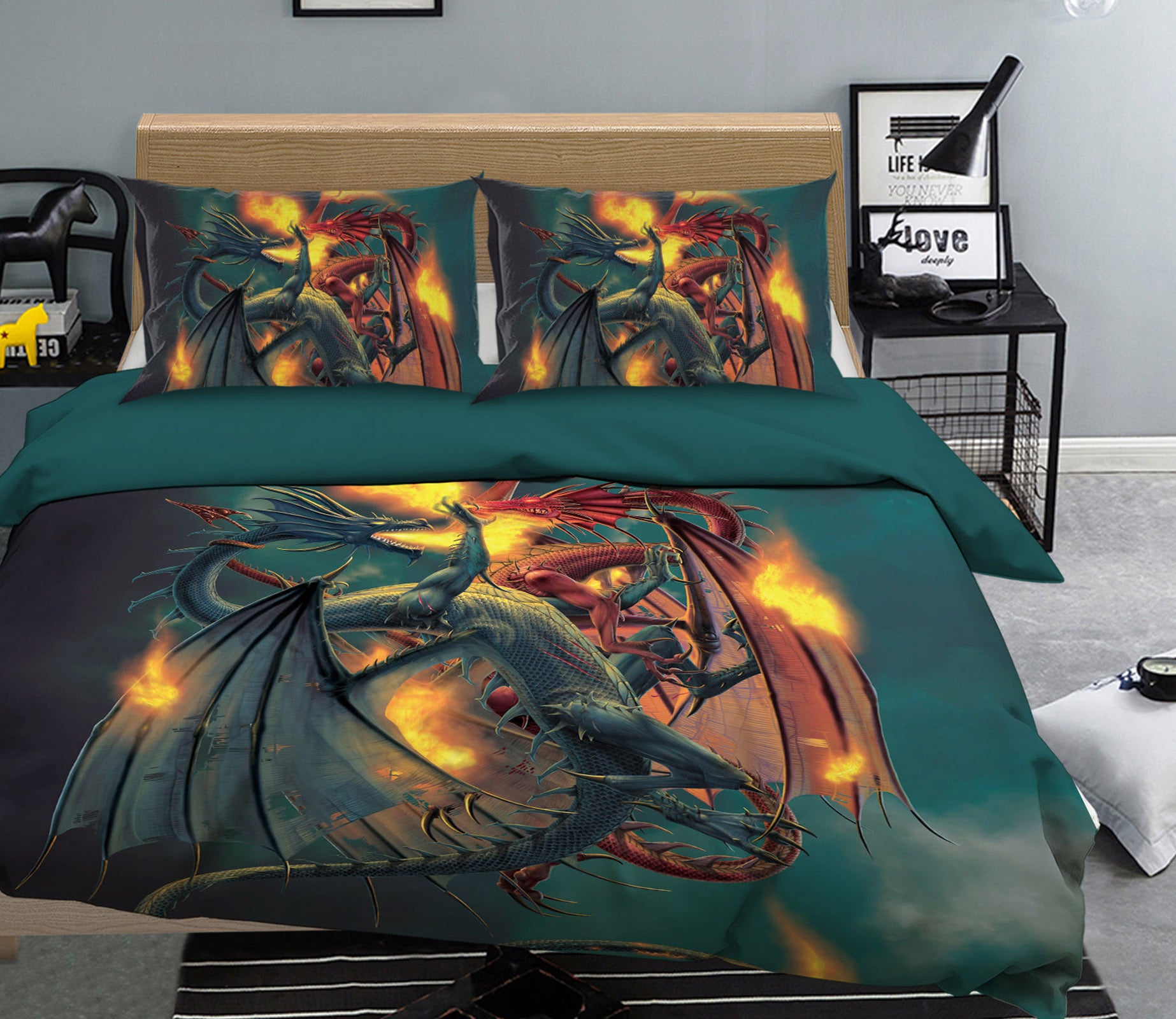 3D Clash Of The Titans 031 Bed Pillowcases Quilt Exclusive Designer Vincent