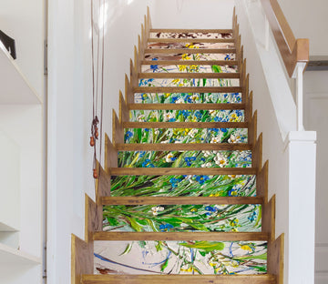 3D Flower Painting 2230 Skromova Marina Stair Risers