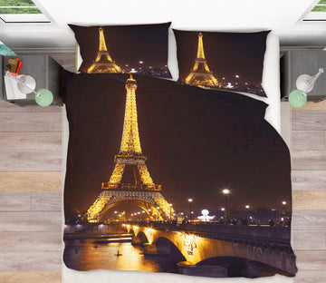 3D Eiffel Tower 2003 Assaf Frank Bedding Bed Pillowcases Quilt