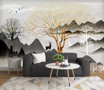 3D Abstract Valley WC05 Wall Murals Wallpaper AJ Wallpaper 2 