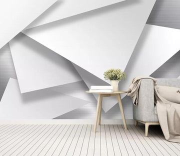 3D White Geometry WC93 Wall Murals Wallpaper AJ Wallpaper 2 