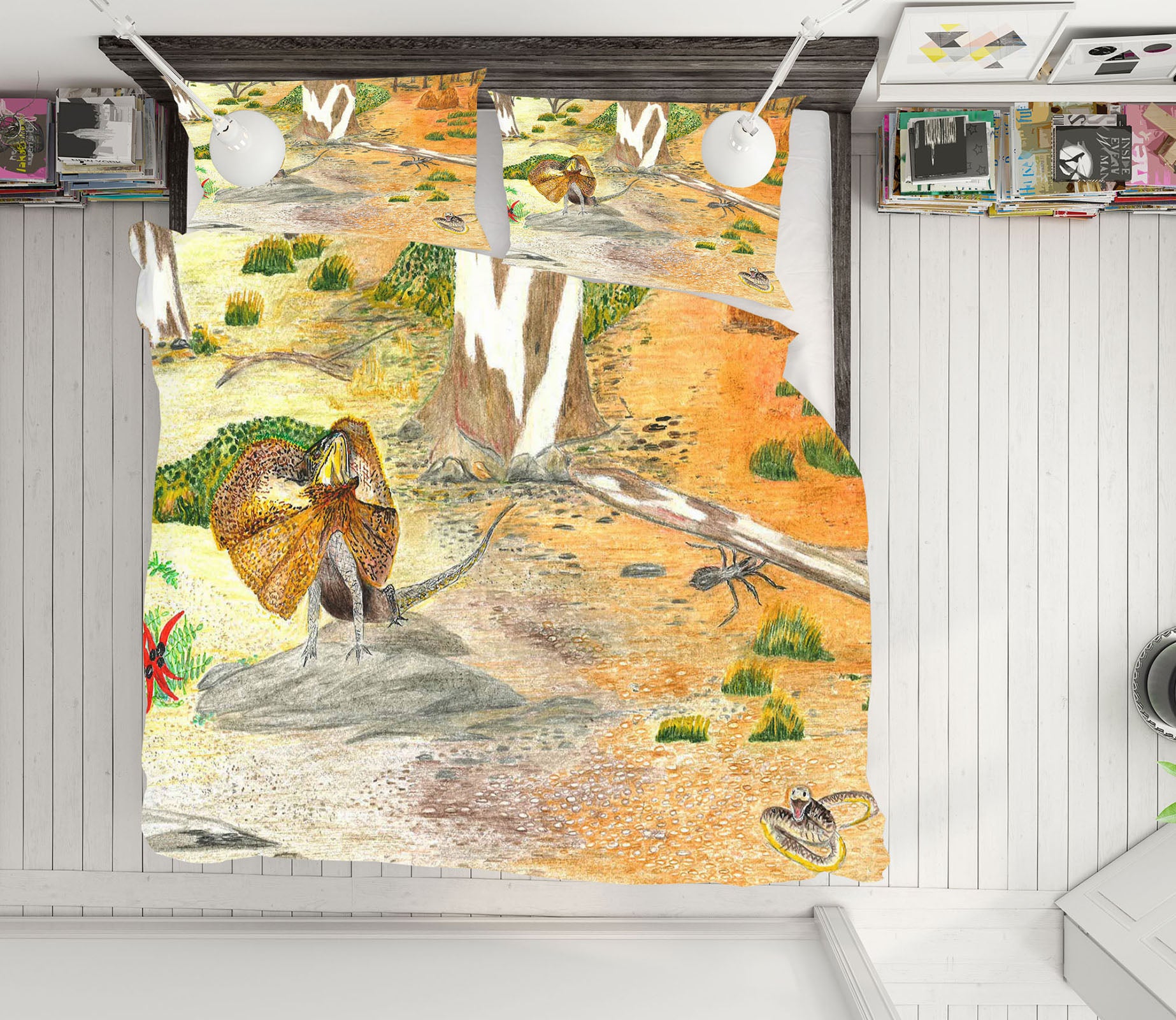 3D Desert Bird 030 Michael Sewell Bedding Bed Pillowcases Quilt