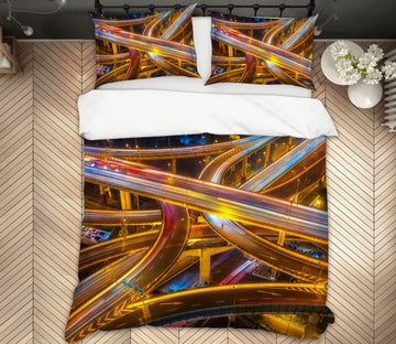 3D Tunnel Road 2120 Marco Carmassi Bedding Bed Pillowcases Quilt