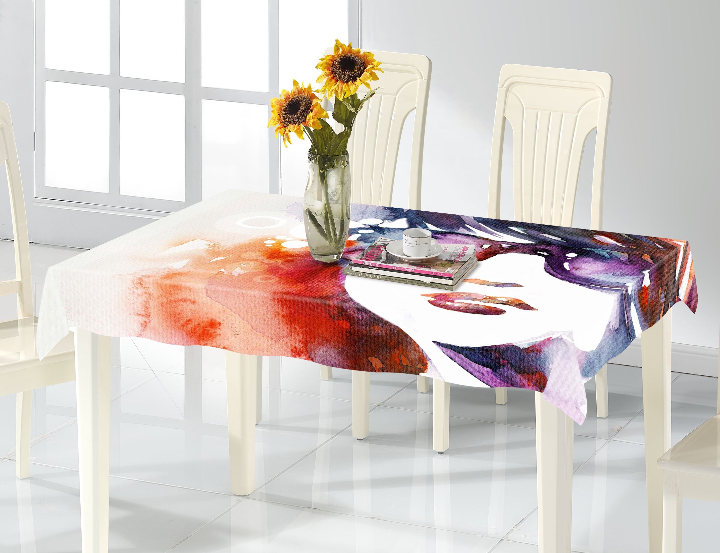 3D Graffiti Modern Woman 844 Tablecloths Wallpaper AJ Wallpaper 