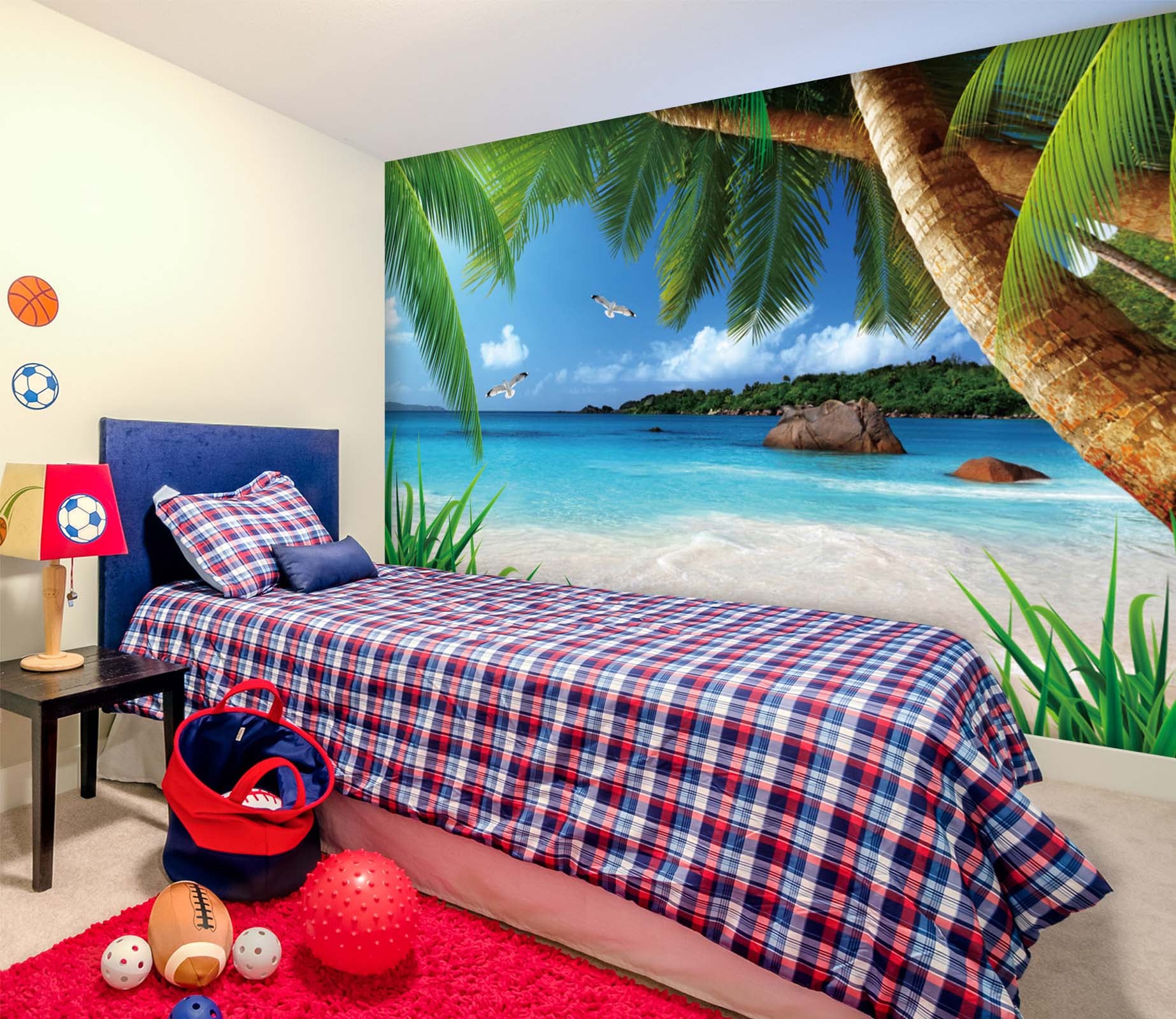 3D Coconut Palm Tree 1616 Wall Murals