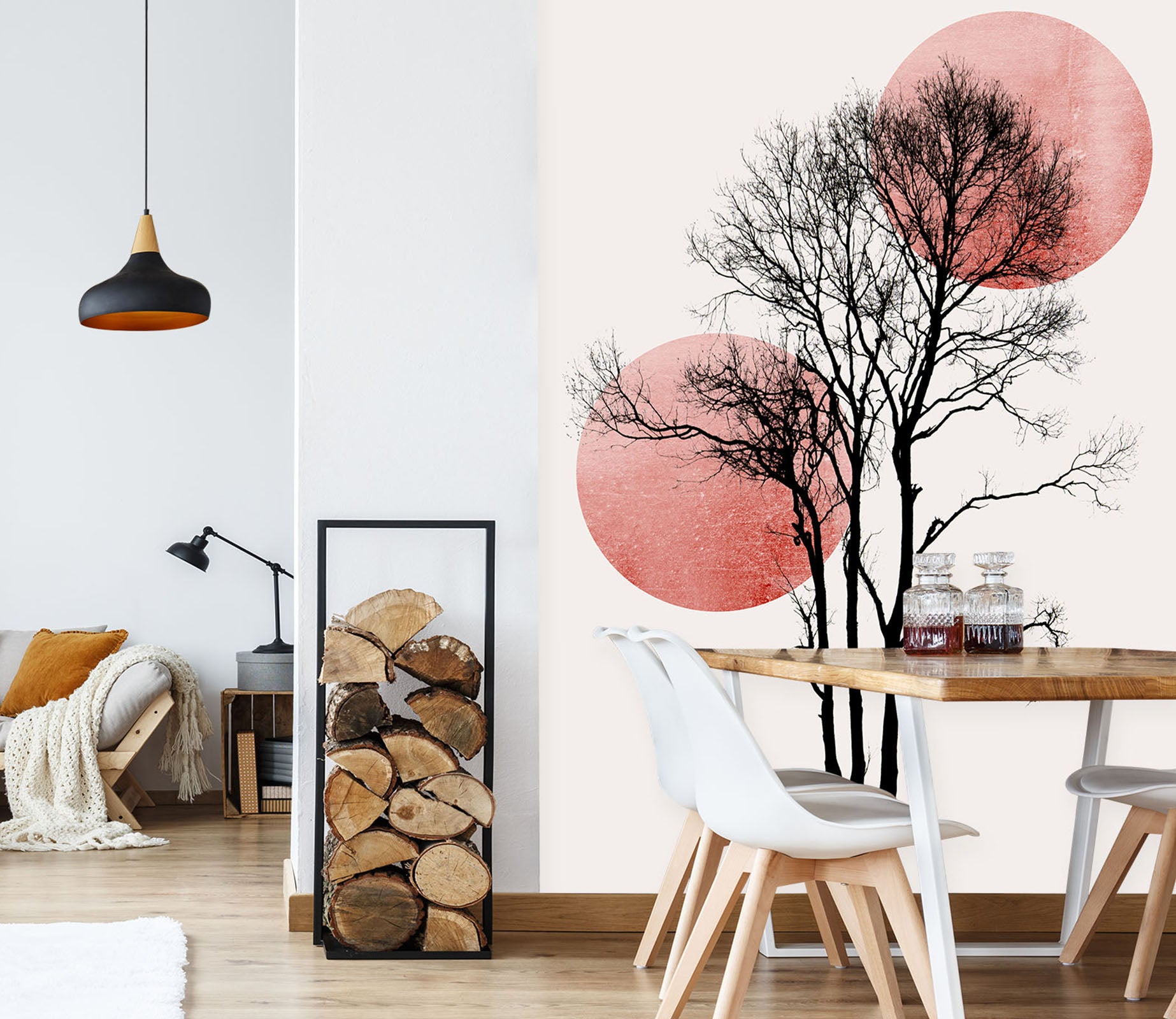 3D Sunrise Tree Branch 1513 Boris Draschoff Wall Mural Wall Murals