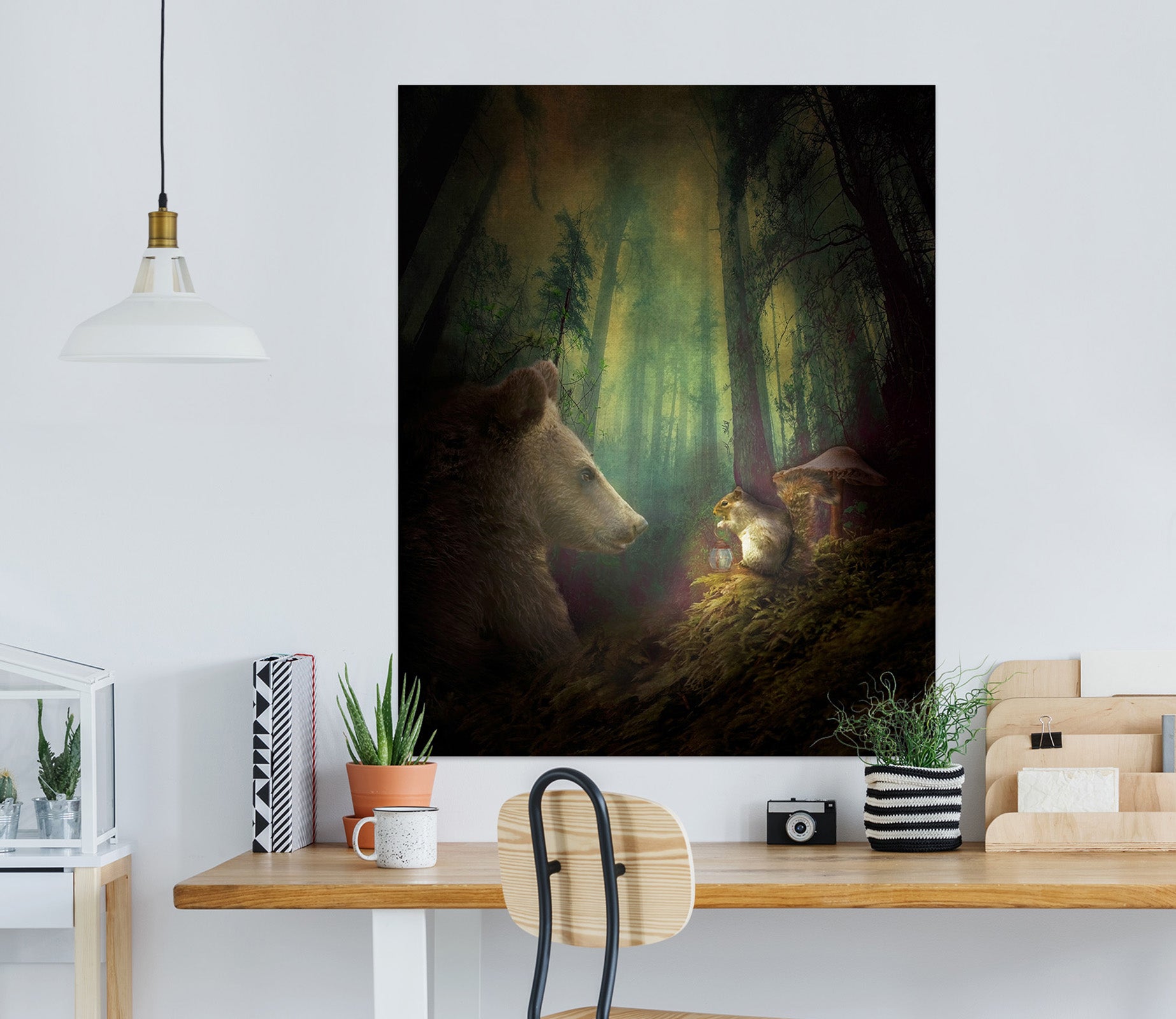 3D Forest Bear 4060 Beth Sheridan Wall Sticker