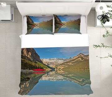 3D Lake Louise Sunrise 2116 Kathy Barefield Bedding Bed Pillowcases Quilt