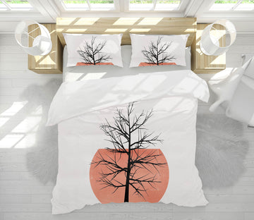 3D Pink Moon Tree 156 Boris Draschoff Bedding Bed Pillowcases Quilt