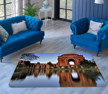 3D Landscape Castle 1125 Kathy Barefield Rug Non Slip Rug Mat