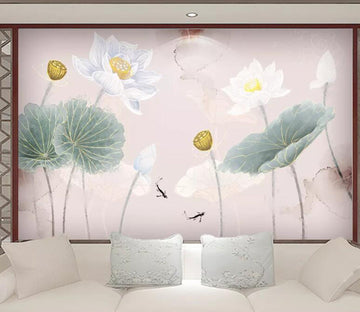3D Lotus WC74 Wall Murals Wallpaper AJ Wallpaper 2 