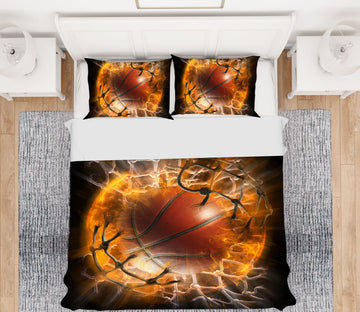 3D Basketball 018 Tom Wood Bedding Bed Pillowcases Quilt