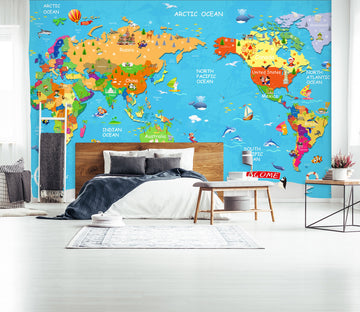 3D Color Earth 1695 Wall Murals