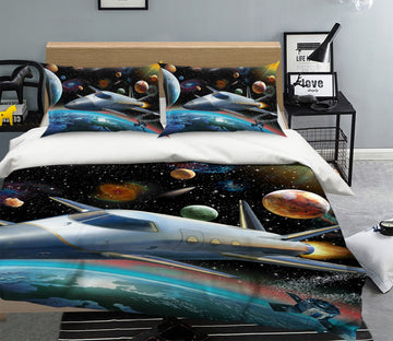 3D Starry Spaceship 2125 Adrian Chesterman Bedding Bed Pillowcases Quilt