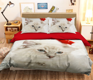 3D Cute Cat 1907 Bed Pillowcases Quilt