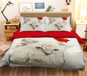 3D Cute Cat 1907 Bed Pillowcases Quilt