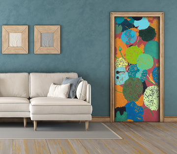 3D Round Lotus Leaf Pattern 93228 Allan P. Friedlander Door Mural