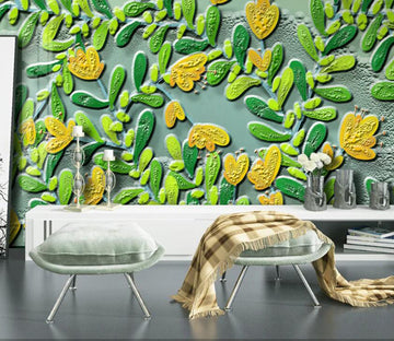 3D Leaves Flowers WC65 Wall Murals Wallpaper AJ Wallpaper 2 