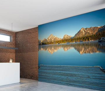 3D Colter Bay Boat Dock 106 Kathy Barefield Wall Mural Wall Murals