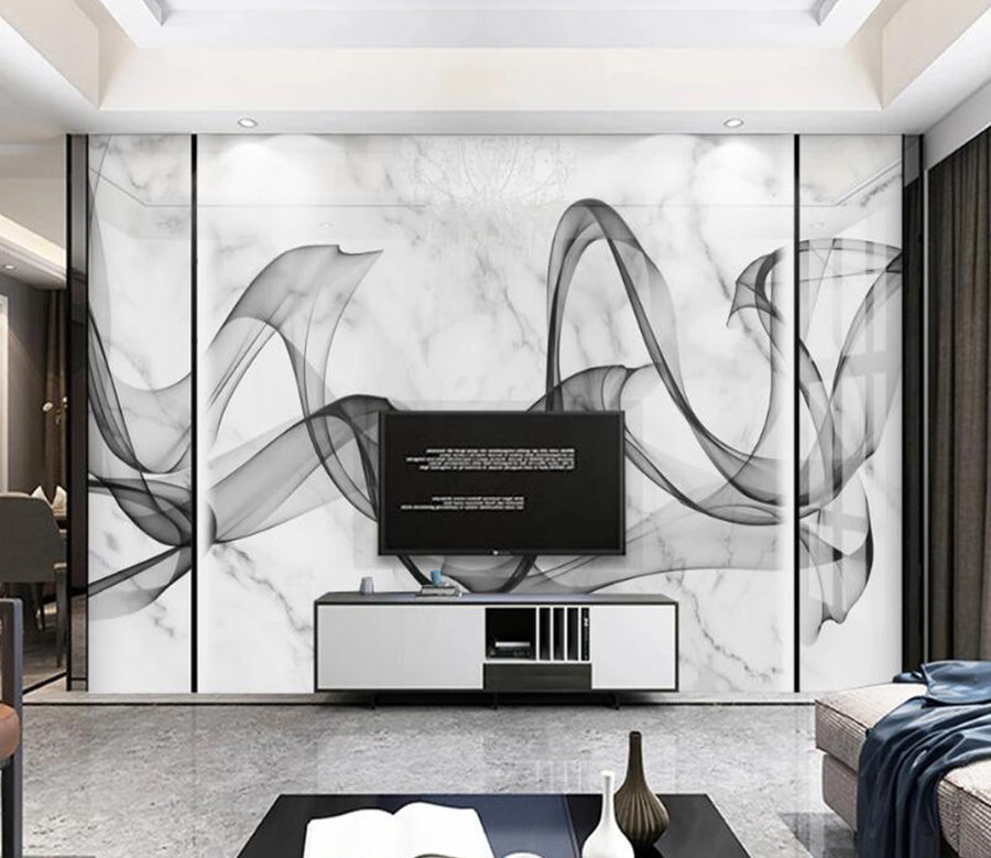 3D Melting Ink Ribbon 703 Wall Murals