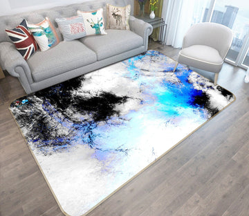 3D Blue Black Texture 9 Non Slip Rug Mat Mat AJ Creativity Home 