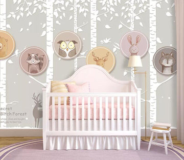 3D Animal Forest WC16 Wall Murals Wallpaper AJ Wallpaper 2 