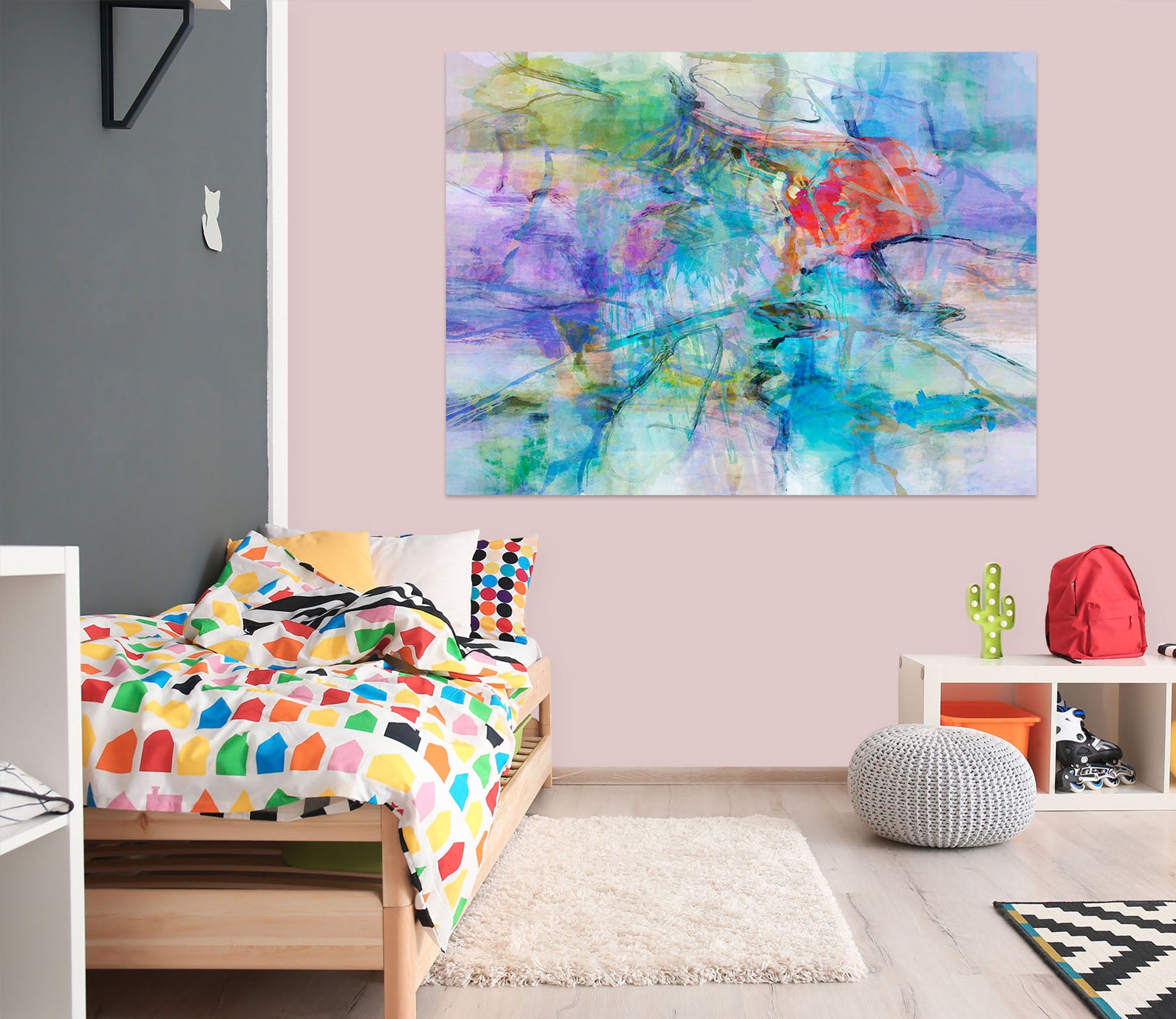 3D Colorful Pool 021 Michael Tienhaara Wall Sticker