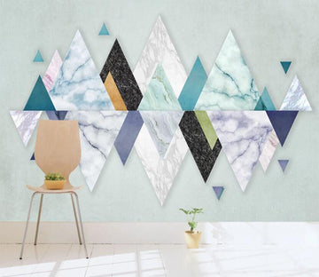 3D Colorful Triangle Pattern 2095 Wall Murals