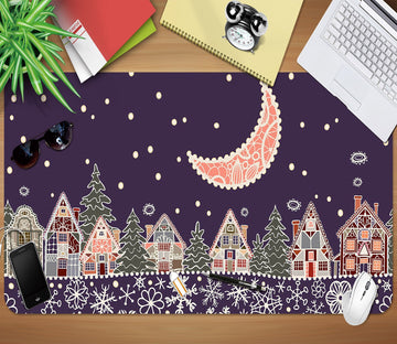 3D Cartoon Moon Lace 025 Desk Mat Mat AJ Creativity Home 