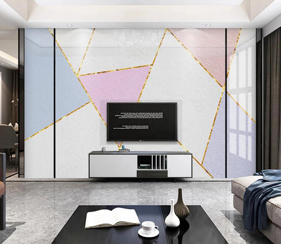 3D Bright Geometry 692 Wall Murals
