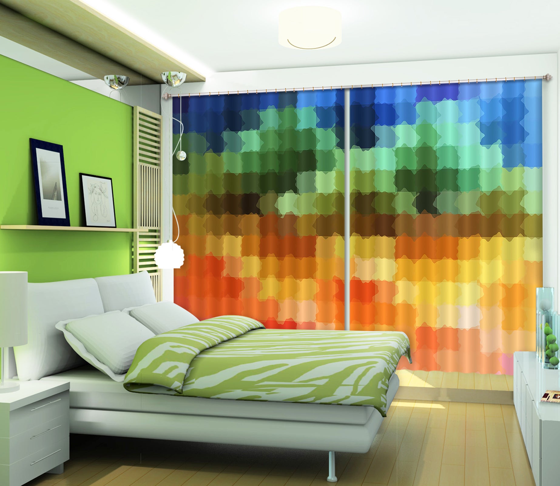 3D Colored Multicultural 71044 Shandra Smith Curtain Curtains Drapes