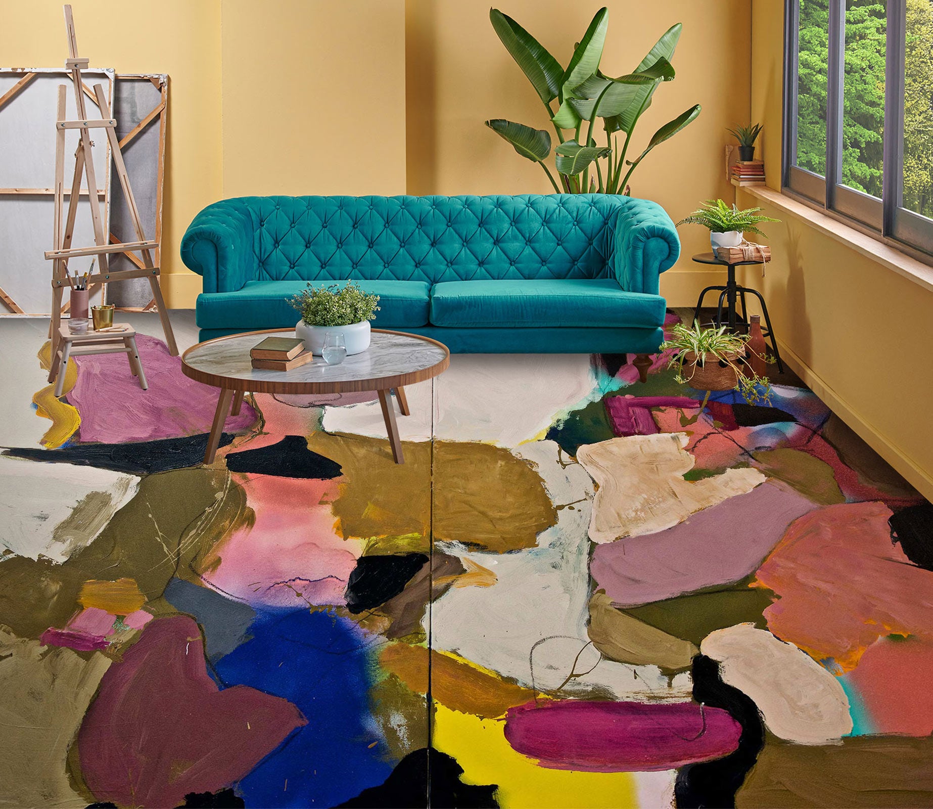 3D Color Block 9690 Allan P. Friedlander Floor Mural  Wallpaper Murals Self-Adhesive Removable Print Epoxy