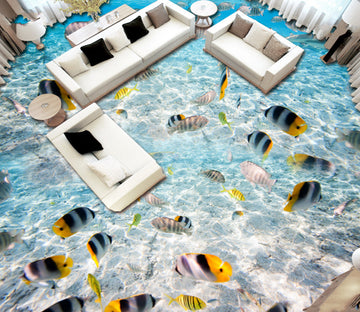 3D Underwater World 492 Floor Mural  Wallpaper Murals Rug & Mat Print Epoxy waterproof bath floor