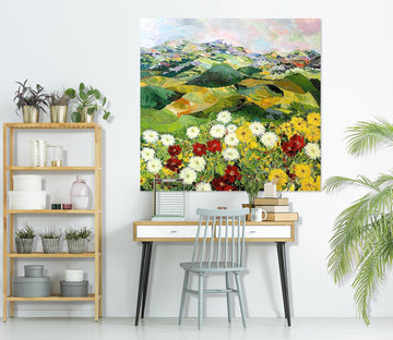 3D Color Chrysanthemum 146 Allan P. Friedlander Wall Sticker