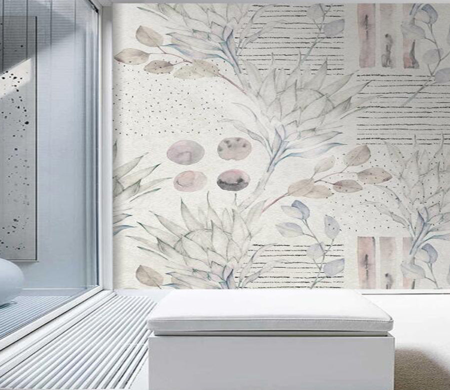 3D Plain Branches And Leaves 1057 Wall Murals