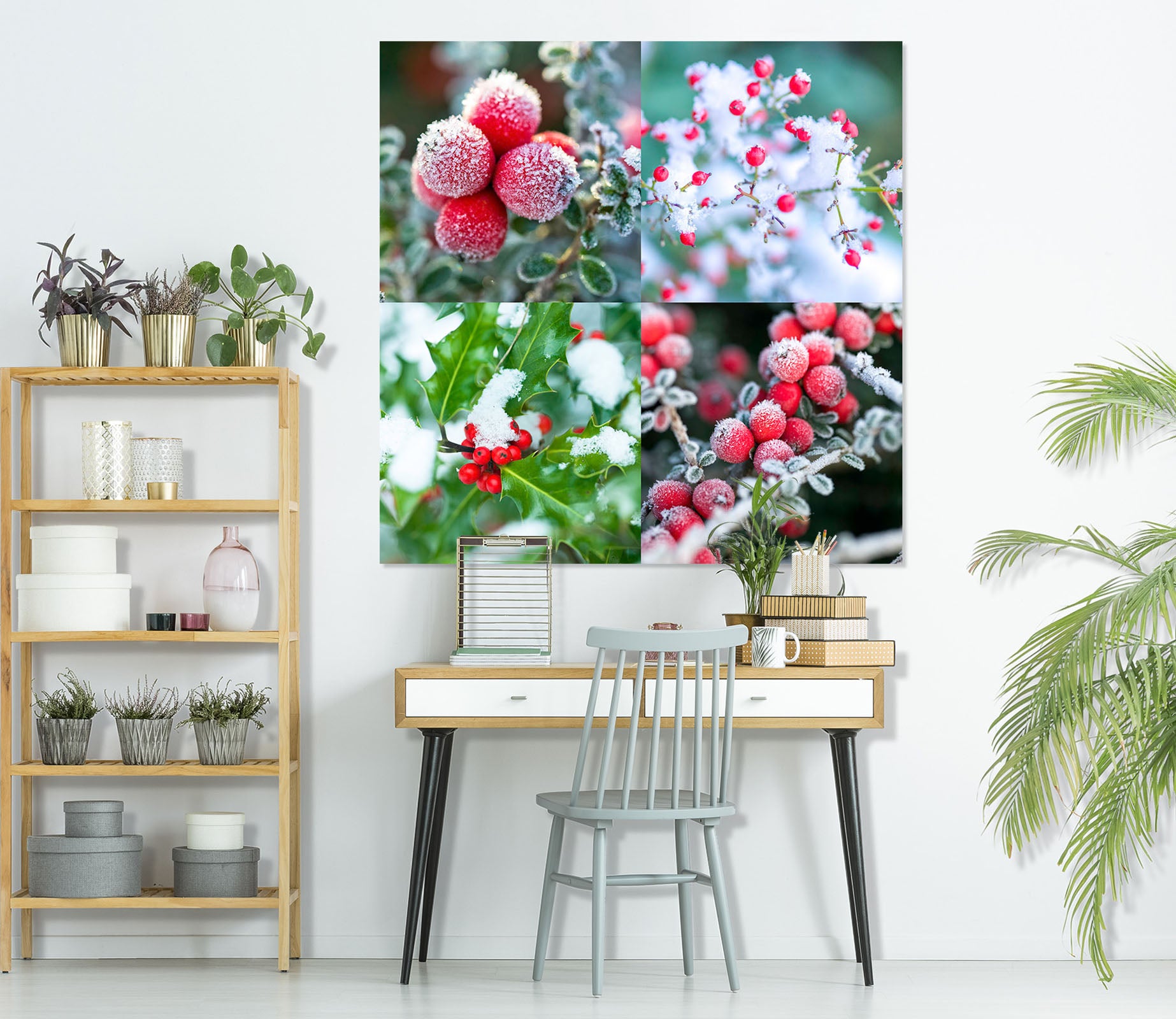 3D Snow Cherry 047 Assaf Frank Wall Sticker