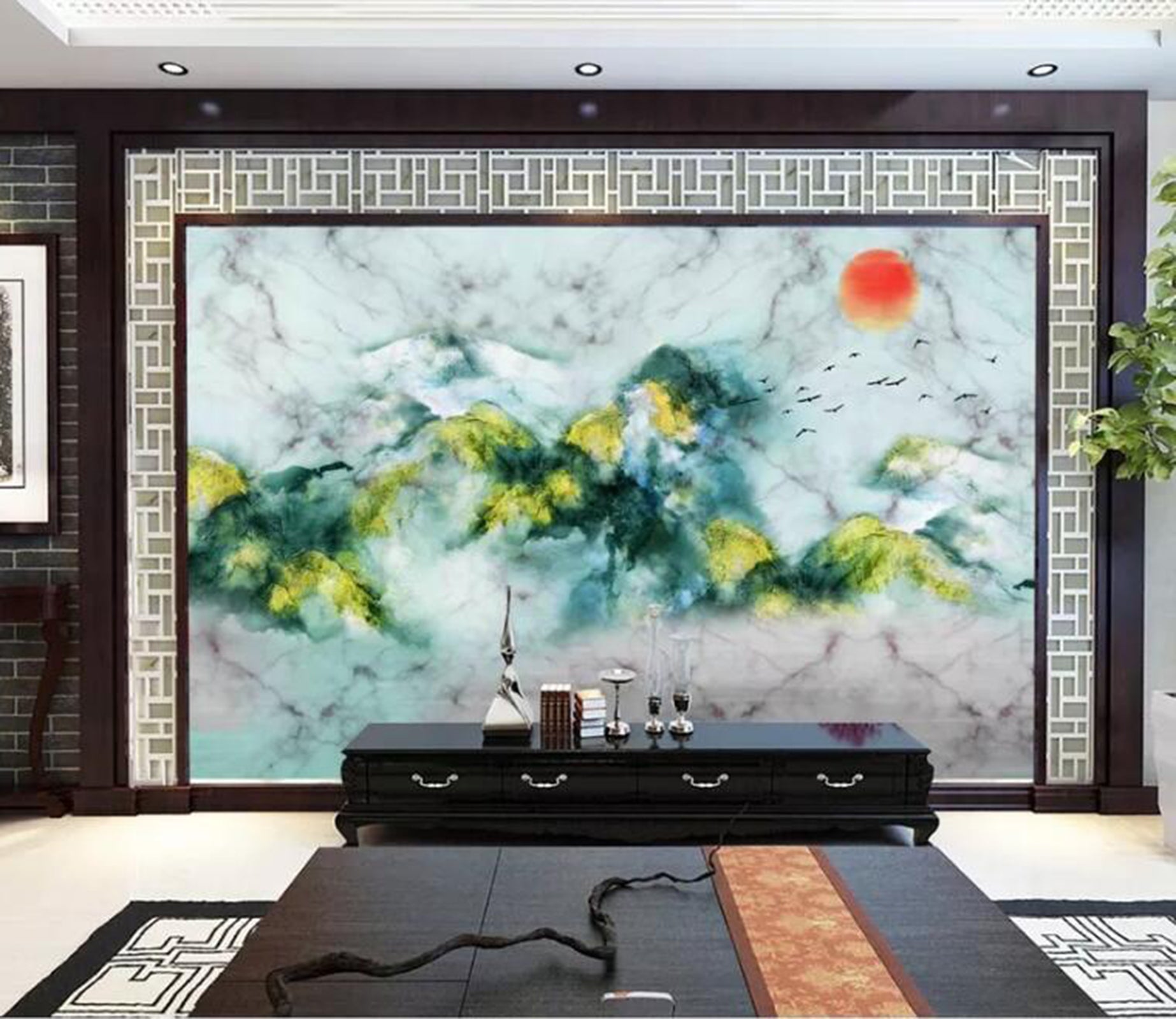 3D Misty Valley WC62 Wall Murals Wallpaper AJ Wallpaper 2 