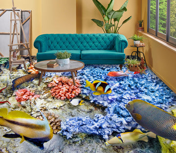 3D Gorgeous Purple Coral 705 Floor Mural  Wallpaper Murals Rug & Mat Print Epoxy waterproof bath floor