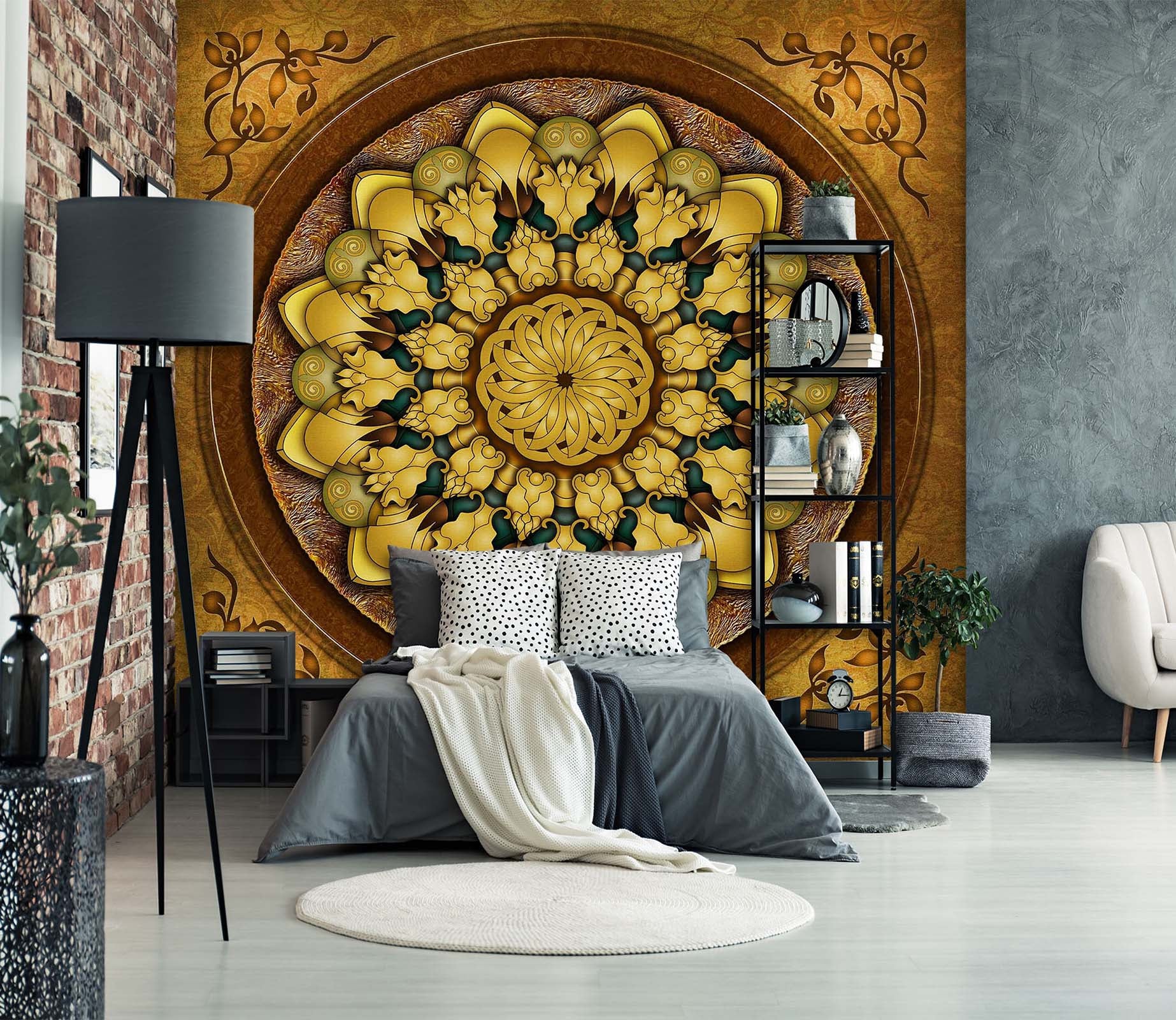 3D Round Pattern 1754 Wall Murals