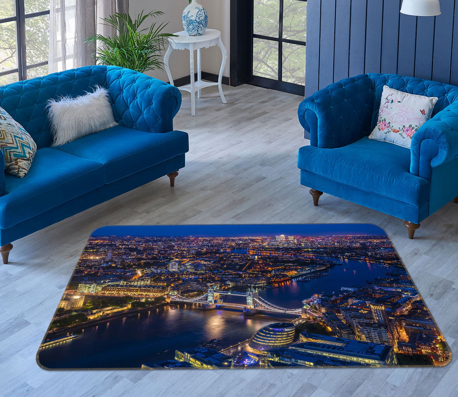 3D Brightly Lit 1161 Marco Carmassi Rug Non Slip Rug Mat