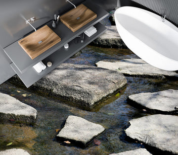 3D Gray Irregular Stones 1090 Floor Mural  Wallpaper Murals Self-Adhesive Removable Print Epoxy