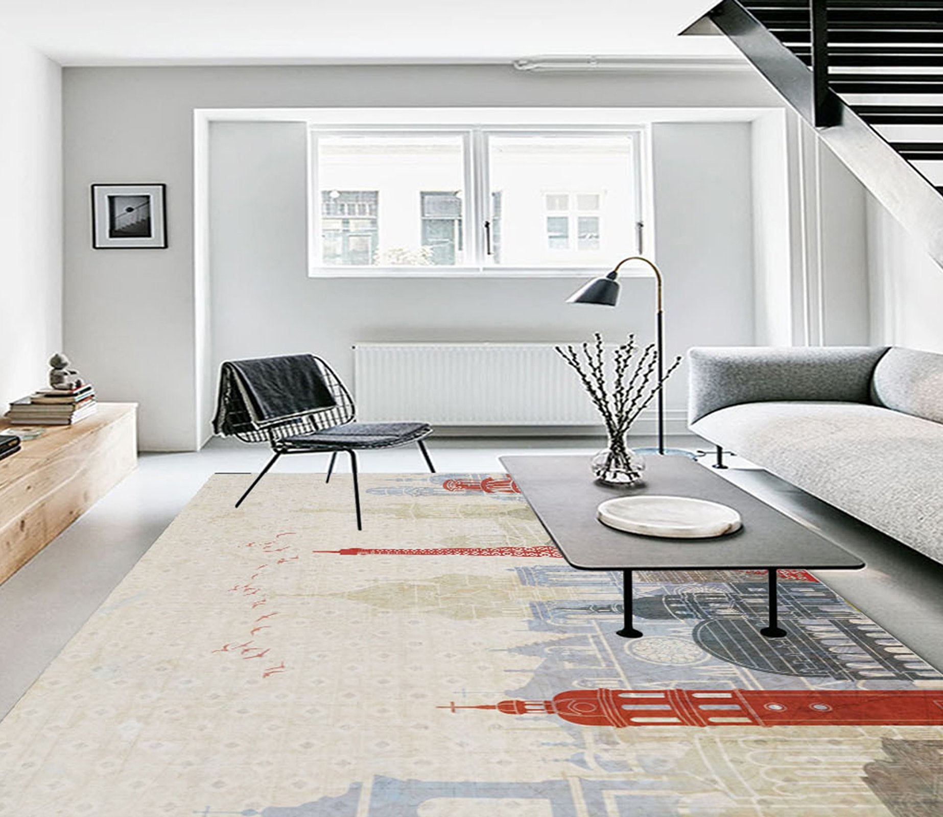 3D Color City WG485 Non Slip Rug Mat Mat AJ Creativity Home 