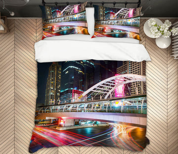 3D Bangkok Bridge 107 Marco Carmassi Bedding Bed Pillowcases Quilt
