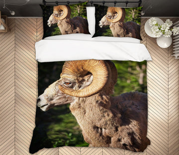 3D Bighorn Ram 2105 Kathy Barefield Bedding Bed Pillowcases Quilt Quiet Covers AJ Creativity Home 