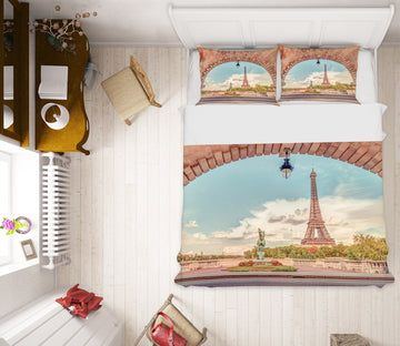 3D Eiffel Tower 8612 Assaf Frank Bedding Bed Pillowcases Quilt