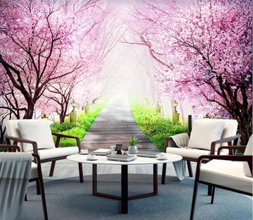 3D Pink Peach WC30 Wall Murals Wallpaper AJ Wallpaper 2 