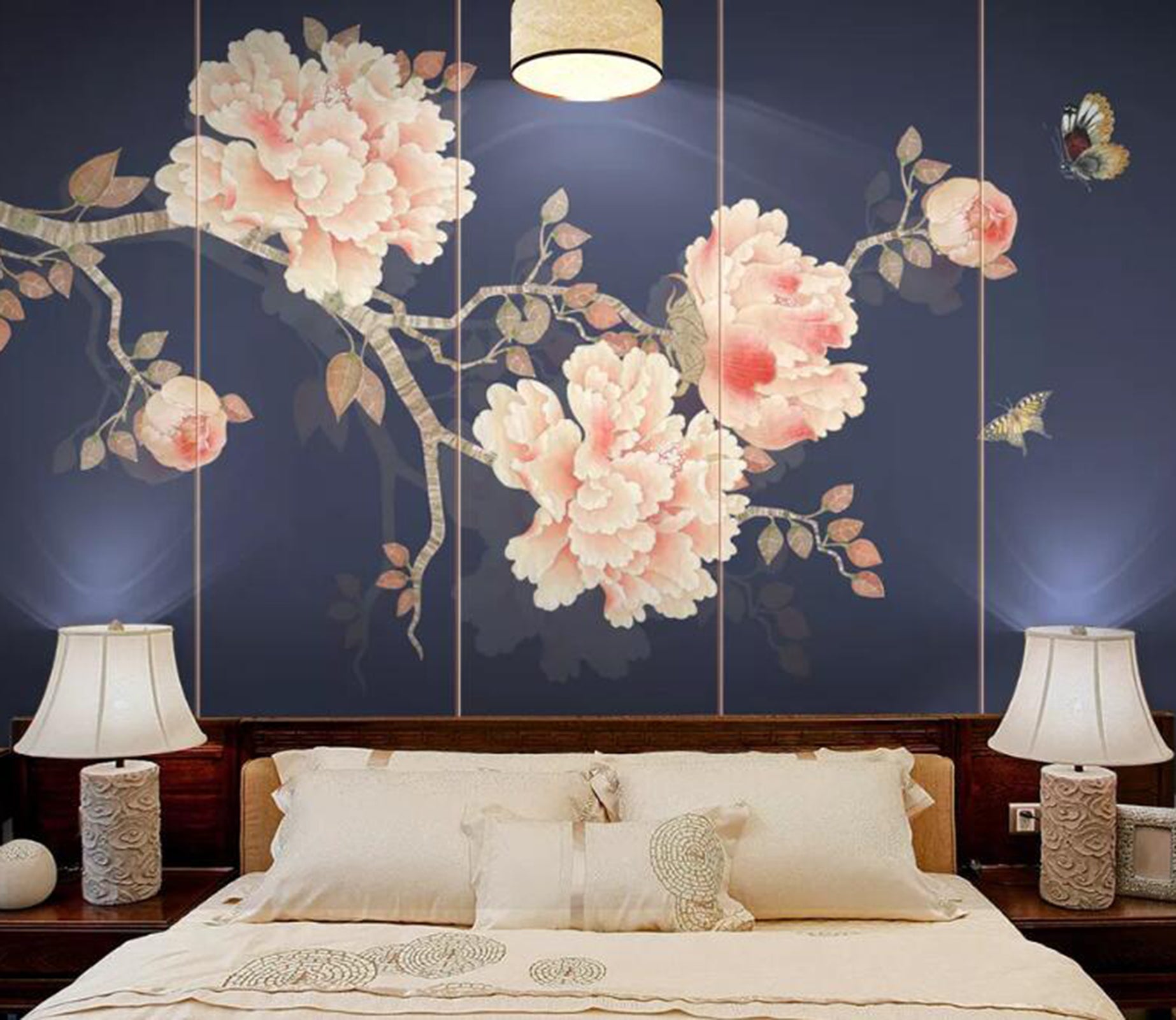 3D Branch Flower WC24 Wall Murals Wallpaper AJ Wallpaper 2 