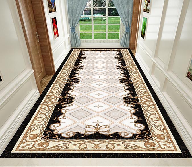 3D Black Lace WG193 Floor Mural Wallpaper AJ Wallpaper 2 